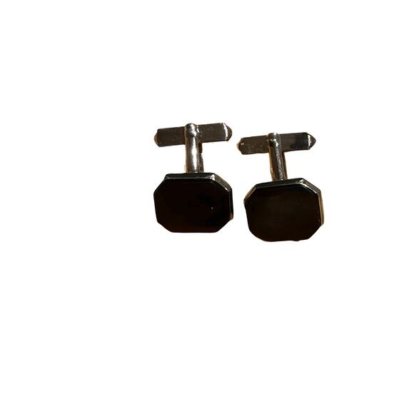 Vintage Grey Mother of Pearl Cuff Links from Swank - Picture 3 of 7